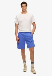 Superdry Jerseyhose SD-ESSENTIAL LOGO JERSEY SHORT Hellblau/Blau