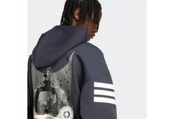 adidas Sportswear Kapuzensweatshirt M SW TM HDY Dunkelblau/Hellgrau/Grau/Dunkelgrau