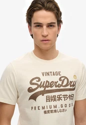 Superdry Rundhalsshirt VL WORKWEAR RELAXED TEE Gelb/Khaki/Beige/Grau