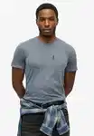 Superdry Rundhalsshirt Classic Essential Pocket Tee Grau/Blau/Dunkelblau
