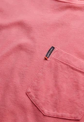 Superdry Rundhalsshirt Classic Essential Pocket Tee Rosa/Rot