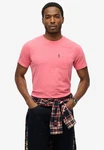 Superdry Rundhalsshirt Classic Essential Pocket Tee Rosa/Rot