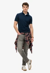 Superdry Poloshirt Essential Jersey Polo Dunkelblau/Hellblau