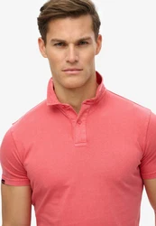 Superdry Poloshirt Essential Jersey Polo Rot/Rosa