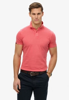 Superdry Poloshirt Essential Jersey Polo Rot/Rosa Superdry Poloshirt Essential Jersey Polo Rot/Rosa