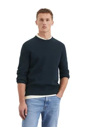 Marc O'Polo Rundhalspullover Dunkelblau/Blau/Türkis