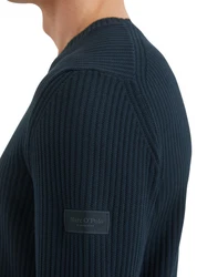 Marc O'Polo Rundhalspullover Dunkelblau/Blau/Türkis