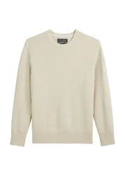 Marc O'Polo Rundhalspullover Khaki/Beige/Braun