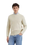 Marc O'Polo Rundhalspullover Khaki/Beige/Braun