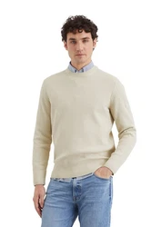 Marc O'Polo Rundhalspullover Khaki/Beige/Braun