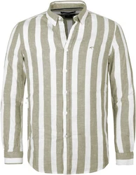 Indicode Langarmhemd INDonuld Khaki/Grün/Dunkelgrün/Grau/Creme/Beige