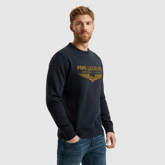 PME LEGEND Sweatshirt Crewneck Dunkelblau/Lila/Hellblau/Blau