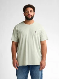 Rundhalsshirt mit Logo Stickerei