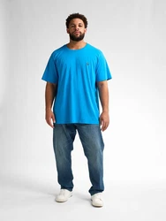 Petrol Industries Rundhalsshirt mit Logo Stickerei Azur