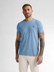 Petrol Industries Rundhalsshirt mit Logo Stickerei Blau/Hellblau