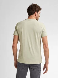 Petrol Industries Rundhalsshirt mit Logo Stickerei Khaki/Dunkelgrün/Grün