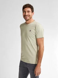 Rundhalsshirt mit Logo Stickerei