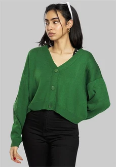 freshlions Strickjacke Aylen Grün/Dunkelgrün freshlions Strickjacke Aylen Grün/Dunkelgrün