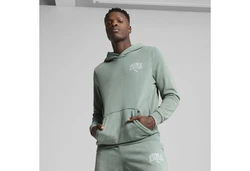 PUMA Hoodie Class Washed Herren Grün/Hellgrün