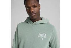 PUMA Hoodie Class Washed Herren Grün/Hellgrün