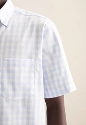 Seidensticker Businesshemd Regular Button-Down-Kragen Karo Gelb/Hellblau/Grau/Weiß/Rot/Blau/Creme