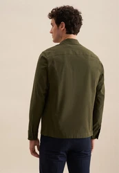 Seidensticker Hemdjacke Dunkelgrün/Grün/Khaki