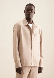 seidensticker Langarmhemd Regular Kragen Uni Beige/Khaki