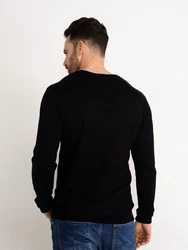 Petrol Industries Strickpullover Essential V-Ausschnitt Schwarz/Hellblau/Rot/Dunkelblau