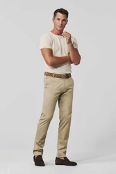 MEYER Chinohose Bonn Khaki/Beige/Braun