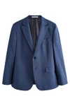 Next Slim Fit Sakko mit Motionflex-Stretch Dunkelblau/Hellblau/Blau