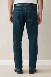 Next Slim-fit Jeans Signature Jeans mit Gürtel Blau/Hellblau/Dunkelblau