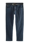 Next Slim-fit Jeans Signature Jeans mit Gürtel Blau/Hellblau/Dunkelblau