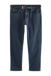 Next Slim-fit Jeans Signature Jeans mit Gürtel Blau/Hellblau/Dunkelblau