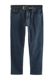 Slim-fit-Jeans Signature Jeans mit Grtel Slim Fit (2-tlg)