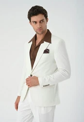 Antioch Winterjacke Blazer Jacket Weiß/Creme