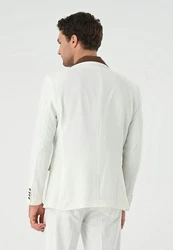 Antioch Winterjacke Blazer Jacket Weiß/Creme