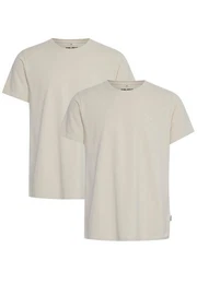 T-Shirt Rundhals T-Shirt 2-er Stck Pack Basic Shirt 4817 in Grau-2