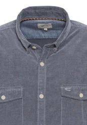 camel active Langarmhemd Dunkelblau/Blau/Hellblau/Grau