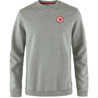 Fjällräven Herren 1960 Logo Badge Sweater Grau/Hellgrau/Rot