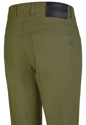 Brühl 5-Pocket-Jeans Genua III Dunkelgrün/Khaki/Grün