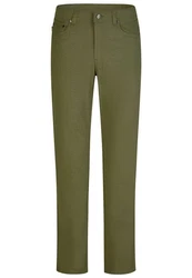 Brühl 5-Pocket-Jeans Genua III Dunkelgrün/Khaki/Grün