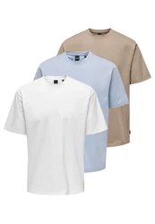 ONLY & SONS T-Shirt 3er Pack Onsfred 