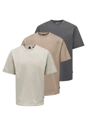 ONLY & SONS T-Shirt 3er Pack Onsfred 