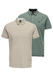 ONLY & SONS Poloshirt Onsefletcher Khaki/Grün/Dunkelgrün/Hellgrün