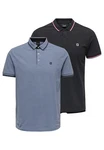 ONLY & SONS Poloshirt Onsefletcher Dunkelblau/Grau