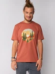 wat? Apparel T-Shirt Sonnenuntergang Wüste Beige/Braun/Orange/Rot