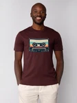 wat? Apparel T-Shirt Retro Kassette Bordeaux/Dunkelrot