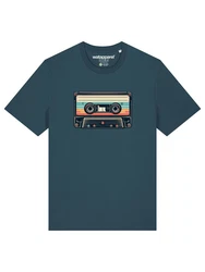 wat? Apparel T-Shirt Retro Kassette Türkis/Grün