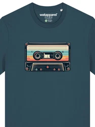 wat? Apparel T-Shirt Retro Kassette Türkis/Grün
