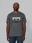 wat? Apparel T-Shirt Retro Kassette Dunkelgrau/Grau/Schwarz/Hellgrau